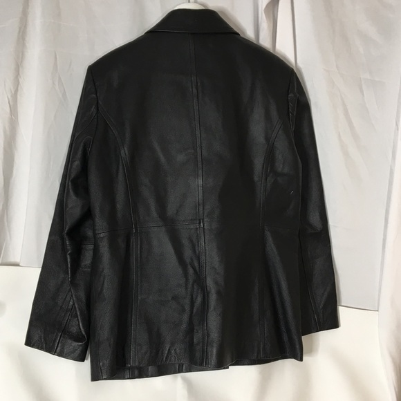 WORTHINGTON Black 100% Leather Jacket - Picture 6 of 6